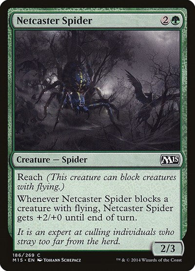2014 Magic: The Gathering: Magic 2015 (M15) (M15) - Netcaster Spider (#186, Common) (, Moderately Played)