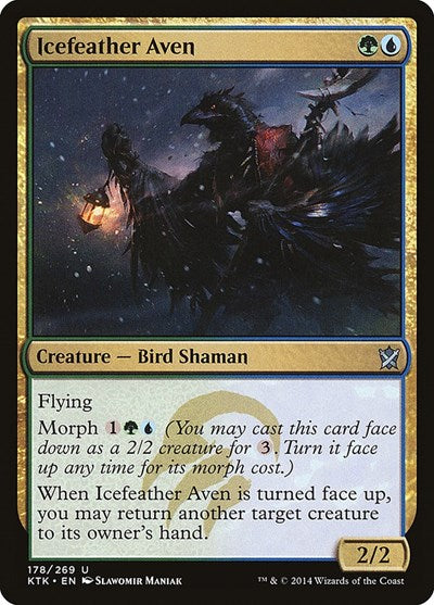 2014 Magic: The Gathering: Khans of Tarkir (KTK) - Icefeather Aven (#178, Uncommon) (, Moderately Played)