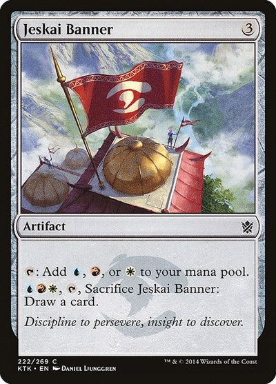 2014 Magic: The Gathering: Khans of Tarkir (KTK) - Jeskai Banner (#222, Common) (, Lightly Played)