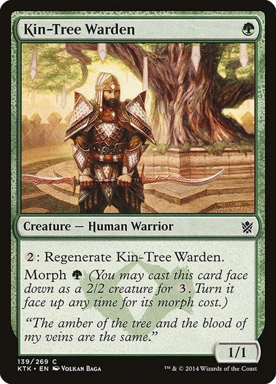 2014 Magic: The Gathering: Khans of Tarkir (KTK) - Kin Tree Warden (#139, Common) (, Lightly Played)