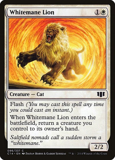 2014 Magic: The Gathering: Commander 2014 (C14) - Whitemane Lion (#96, Common) (, Lightly Played)