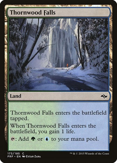 2015 Magic: The Gathering: Fate Reforged (FRF) - Thornwood Falls (#173, Common) (, Lightly Played)