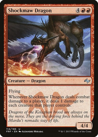 2015 Magic: The Gathering: Fate Reforged (FRF) - Shockmaw Dragon (#114, Uncommon) (, Near Mint)