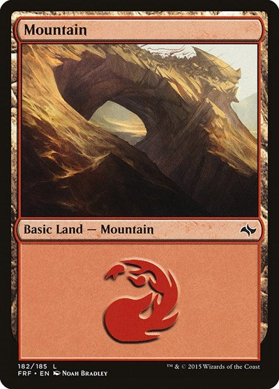 2015 Magic: The Gathering: Fate Reforged (FRF) - Mountain 182 (#182, Land) (, Moderately Played)