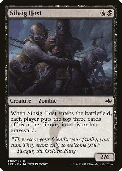 2015 Magic: The Gathering: Fate Reforged (FRF) - Sibsig Host (#82, Common) (, Lightly Played)