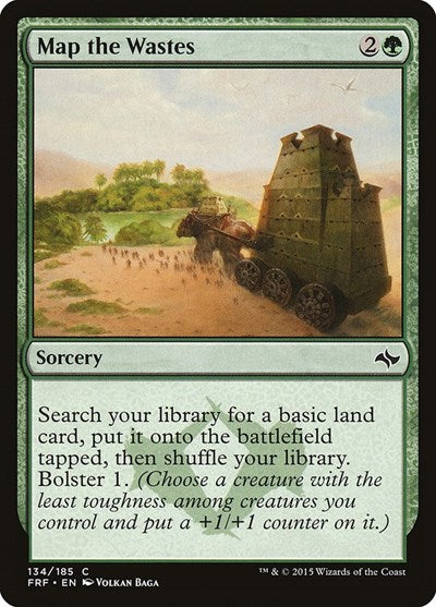 2015 Magic: The Gathering: Fate Reforged (FRF) - Map the Wastes (#134, Common) (, Lightly Played)