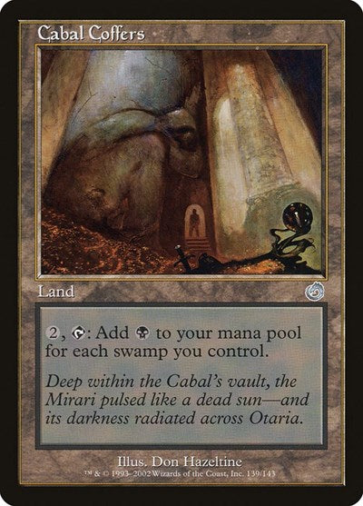 2002 Magic: The Gathering: Torment (TOR) - Cabal Coffers (#139, Uncommon) (Foil, Heavily Played)