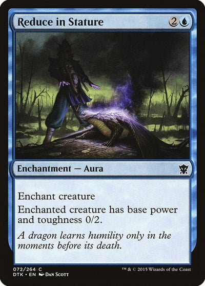 2015 Magic: The Gathering: Dragons of Tarkir (DTK) - Reduce in Stature (#72, Common) (, Lightly Played)