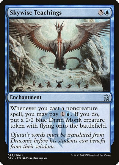 2015 Magic: The Gathering: Dragons of Tarkir (DTK) - Skywise Teachings (#79, Uncommon) (, Moderately Played)