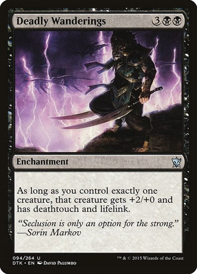 2015 Magic: The Gathering: Dragons of Tarkir (DTK) - Deadly Wanderings (#94, Uncommon) (, Moderately Played)