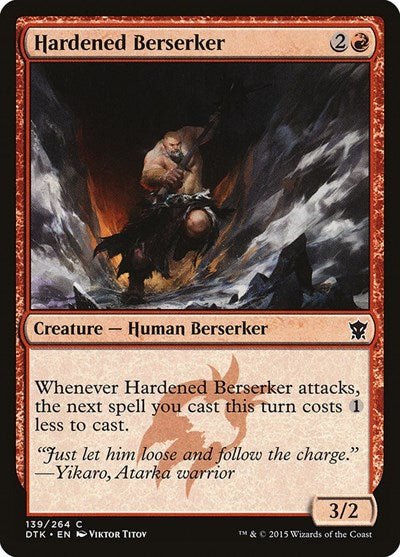 2015 Magic: The Gathering: Dragons of Tarkir (DTK) - Hardened Berserker (#139, Common) (, Lightly Played)