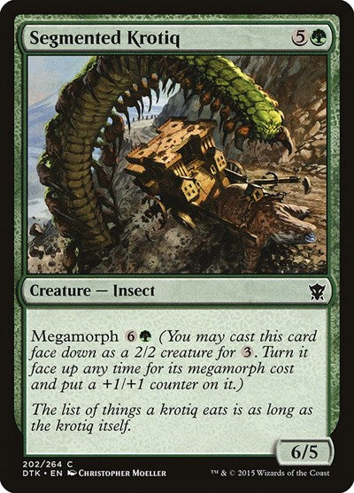 2015 Magic: The Gathering: Dragons of Tarkir (DTK) - Segmented Krotiq (#202, Common) (, Lightly Played)