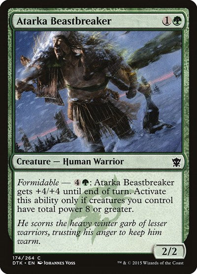 2015 Magic: The Gathering: Dragons of Tarkir (DTK) - Atarka Beastbreaker (#174, Common) (, Lightly Played)