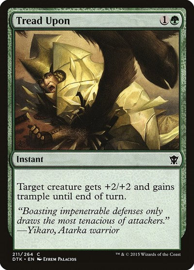 2015 Magic: The Gathering: Dragons of Tarkir (DTK) - Tread Upon (#211, Common) (, Moderately Played)