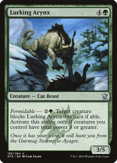 2015 Magic: The Gathering: Dragons of Tarkir (DTK) - Lurking Arynx (#192, Uncommon) (, Lightly Played)