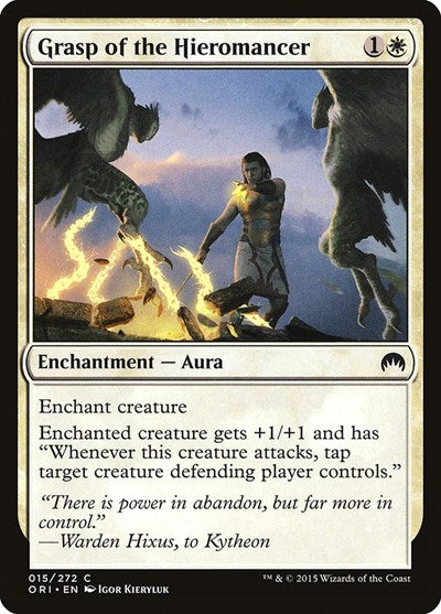 2015 Magic: The Gathering: Magic Origins (ORI) - Grasp of the Hieromancer (#15, Common) (, Lightly Played)