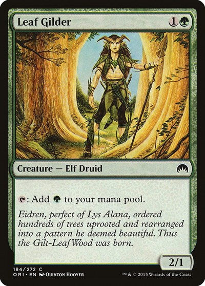 2015 Magic: The Gathering: Magic Origins (ORI) - Leaf Gilder (#184, Common) (, Lightly Played)