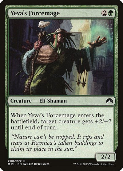 2015 Magic: The Gathering: Magic Origins (ORI) - Yevas Forcemage (#208, Common) (, Lightly Played)