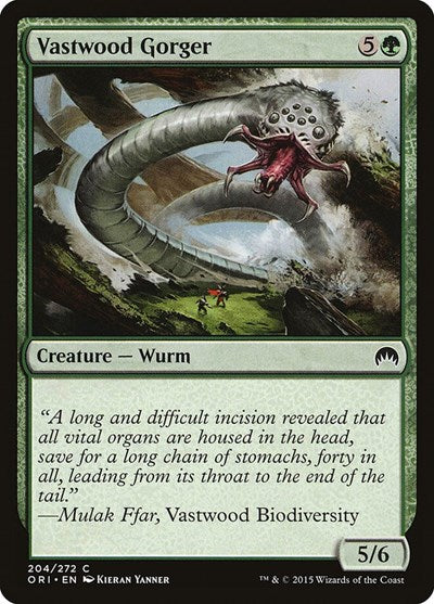 2015 Magic: The Gathering: Magic Origins (ORI) - Vastwood Gorger (#204, Common) (, Lightly Played)