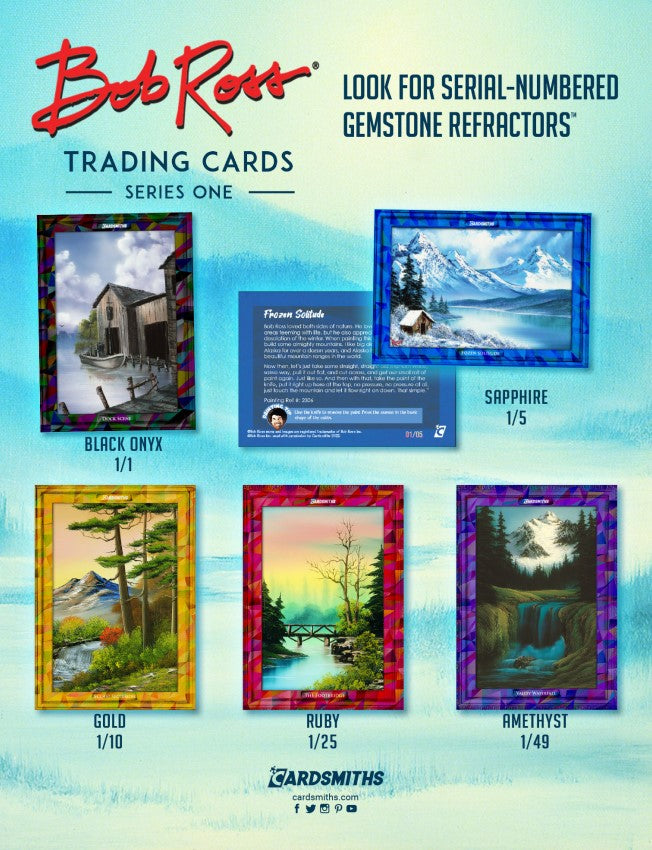 BOB ROSS TRADING CARDS SERIES 1 - 2-PACK COLLECTOR BOX