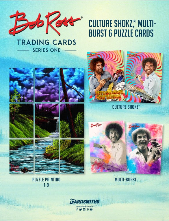 BOB ROSS TRADING CARDS SERIES 1 - 2-PACK COLLECTOR BOX