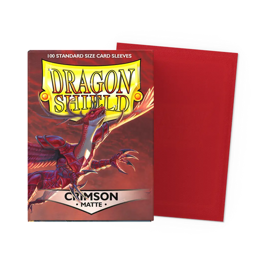 Dragon Shield 100 Sleeves - Crimson Matte