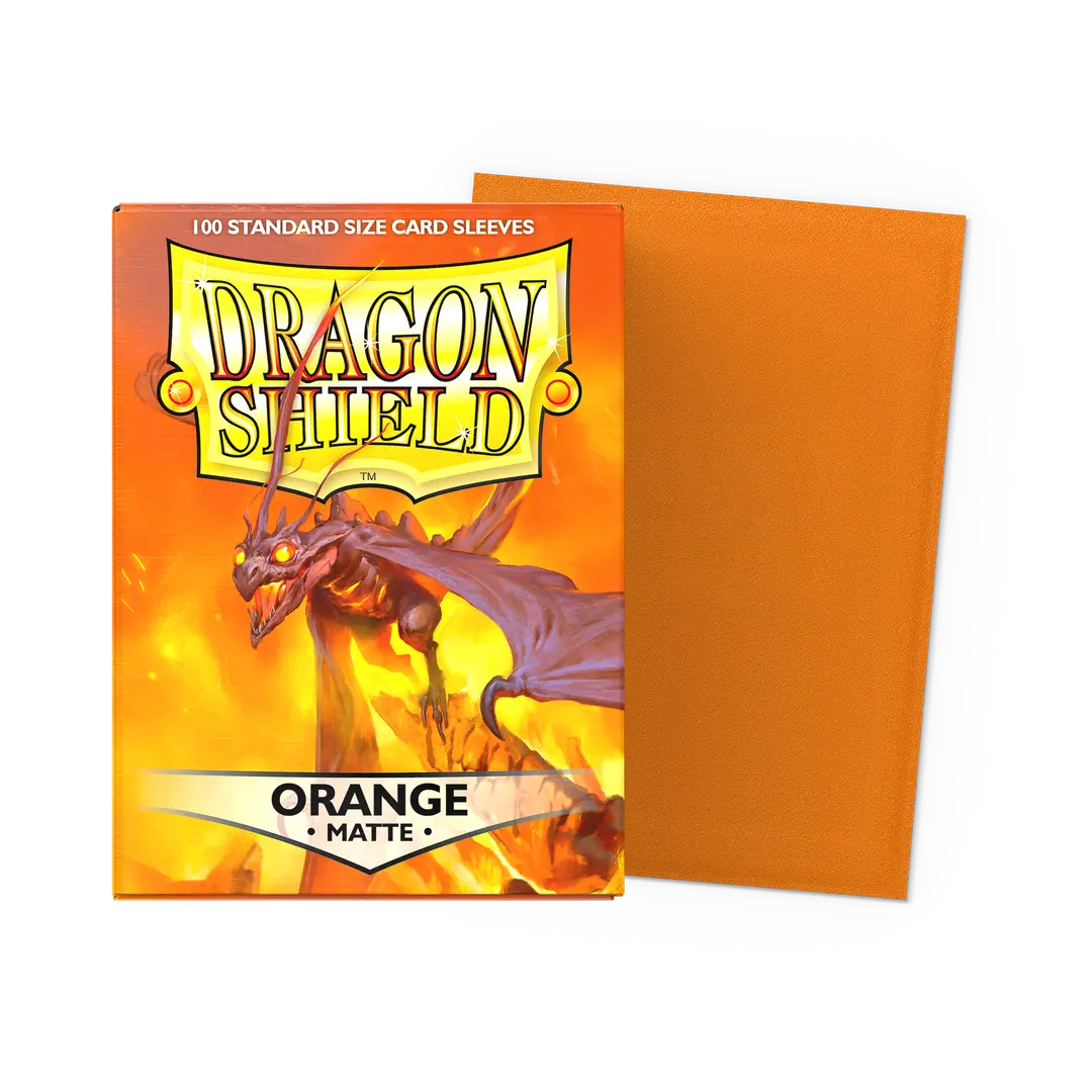 Dragon Shield 100 Sleeves - Orange Matte