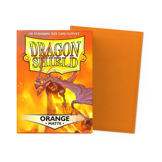 Dragon Shield 100 Sleeves - Orange Matte