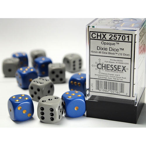 16mm D6 Dice Block (12) - US Civil War