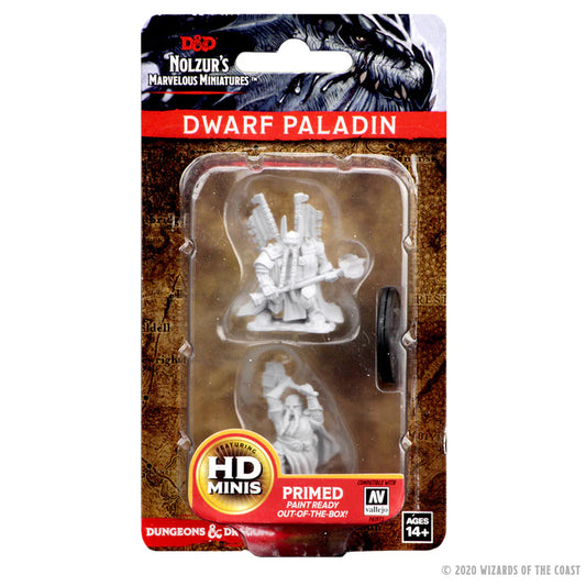 D&D: Nolzur's Marvelous Miniatures — Male Dwarf Paladin