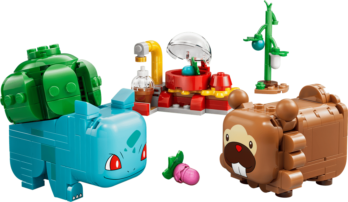 Berry Bash with Bulbasaur and Bidoof