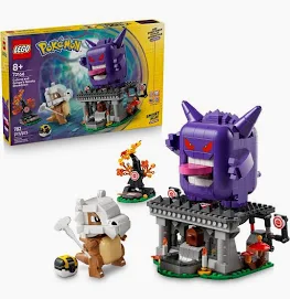 Pokemon Lego Cubone and Gengar's spooky showdown