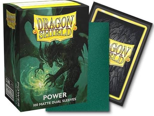 Dragon Shield Dual Matte: Green / Power (100)