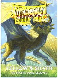 Dragon Shield Matte: yellow and silver